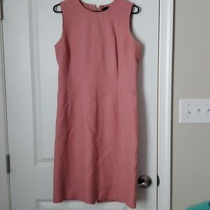 Ana Taylor pink linen dress